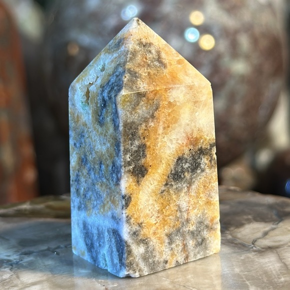 🔥SALE🔥 Sphalerite 4 Sided Crystal Point With Druzy! - Picture 4 of 4